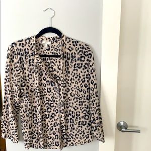 Joie Long Sleeve Silk Blouse